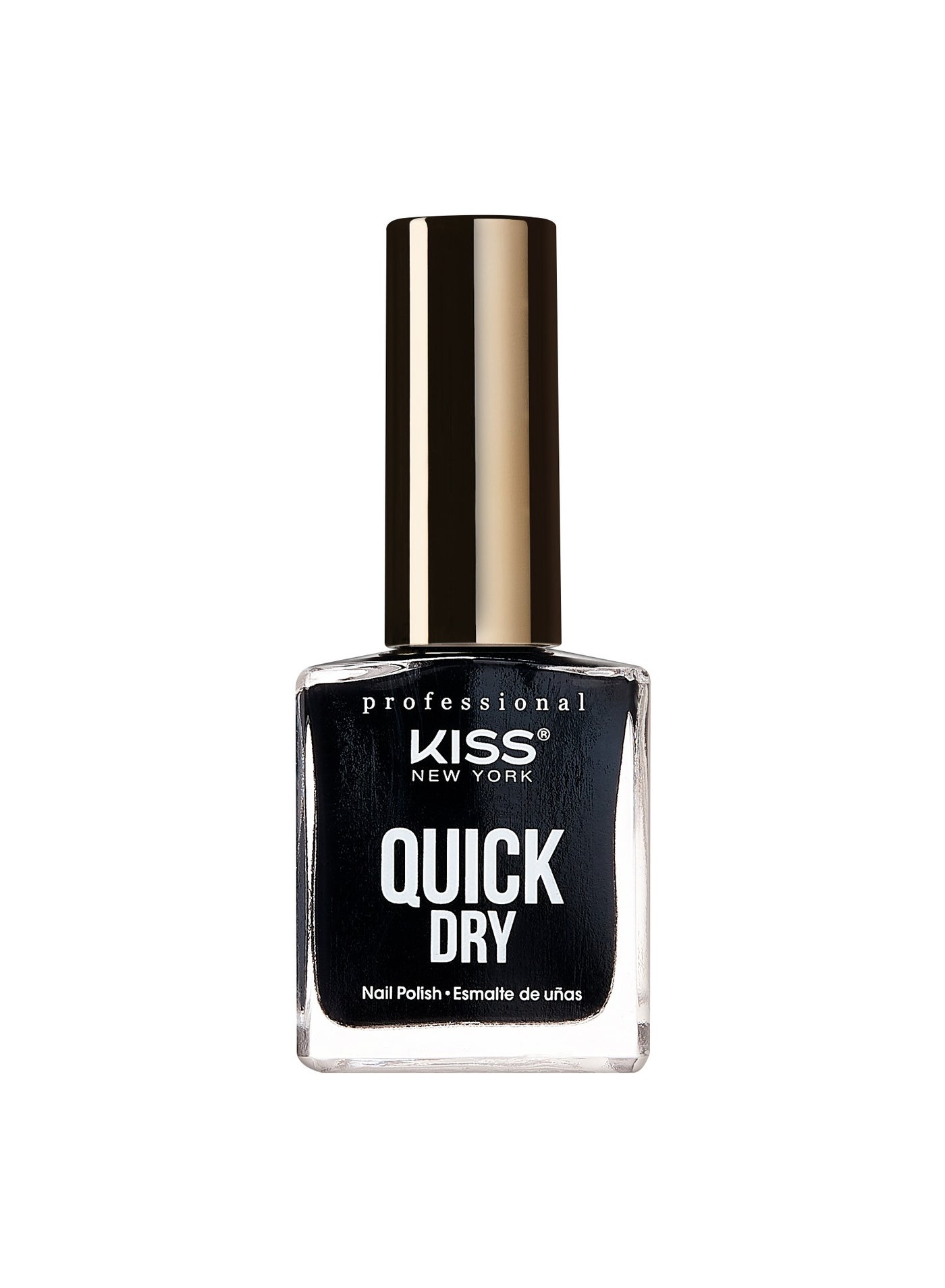 Kiss Quick Dry Nail Polish Black Out QP03