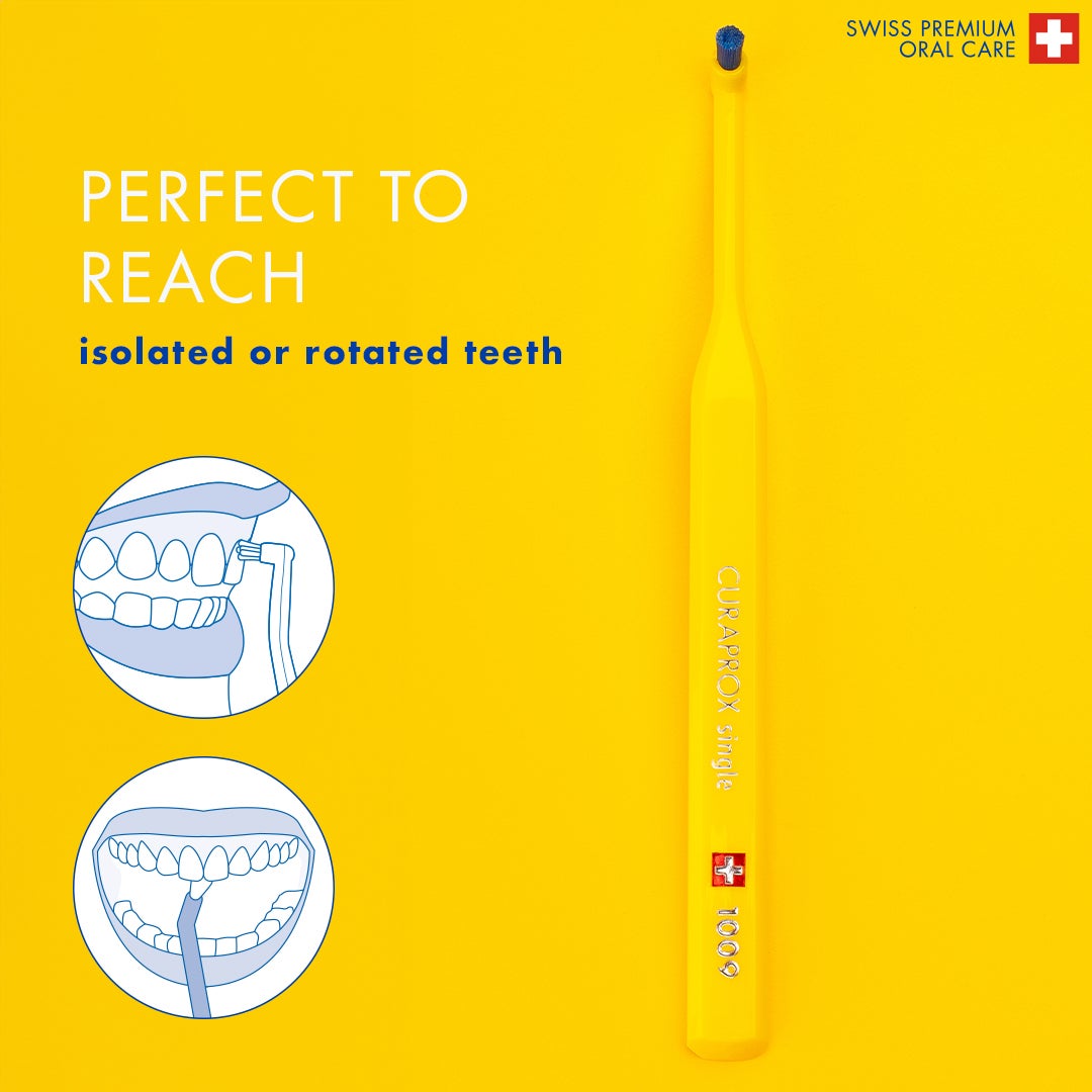 CS 1009 Soft Single Tuft Toothbrush I 1009 CUREN® Bristles for Precise & Gentle Plaque Removal | Promotes Healthier Gums and Teeth, Perfect for Detail Brushing, Single Pack - image 4