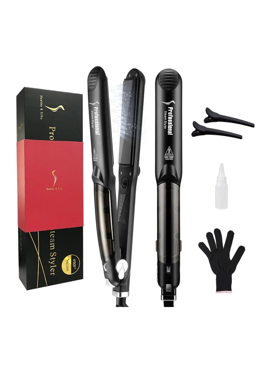 Multifunctional Ceramic Steam Hair Straightener