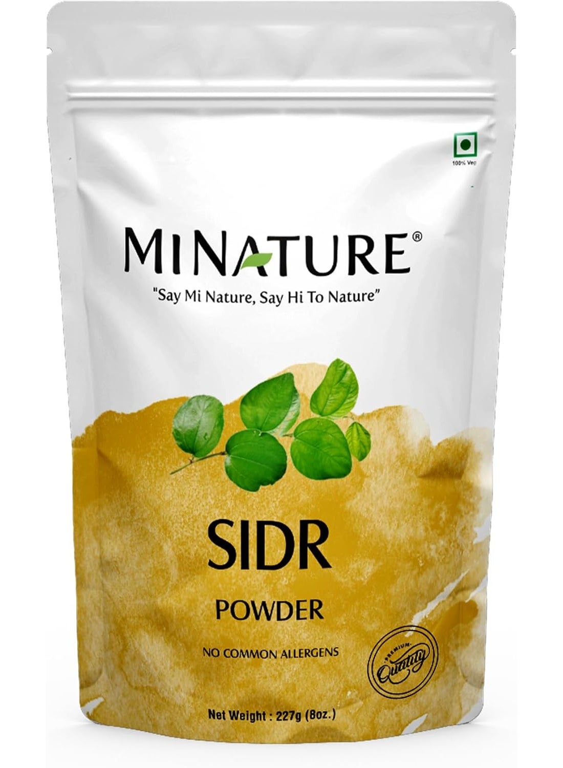 Sidr Leaves Powder | for Hair Care |Herbal for Deep Cleansing and Conditioning | Natural Source of Mucilages and Saponins| Resaleable Pack | 227 g (8Oz)