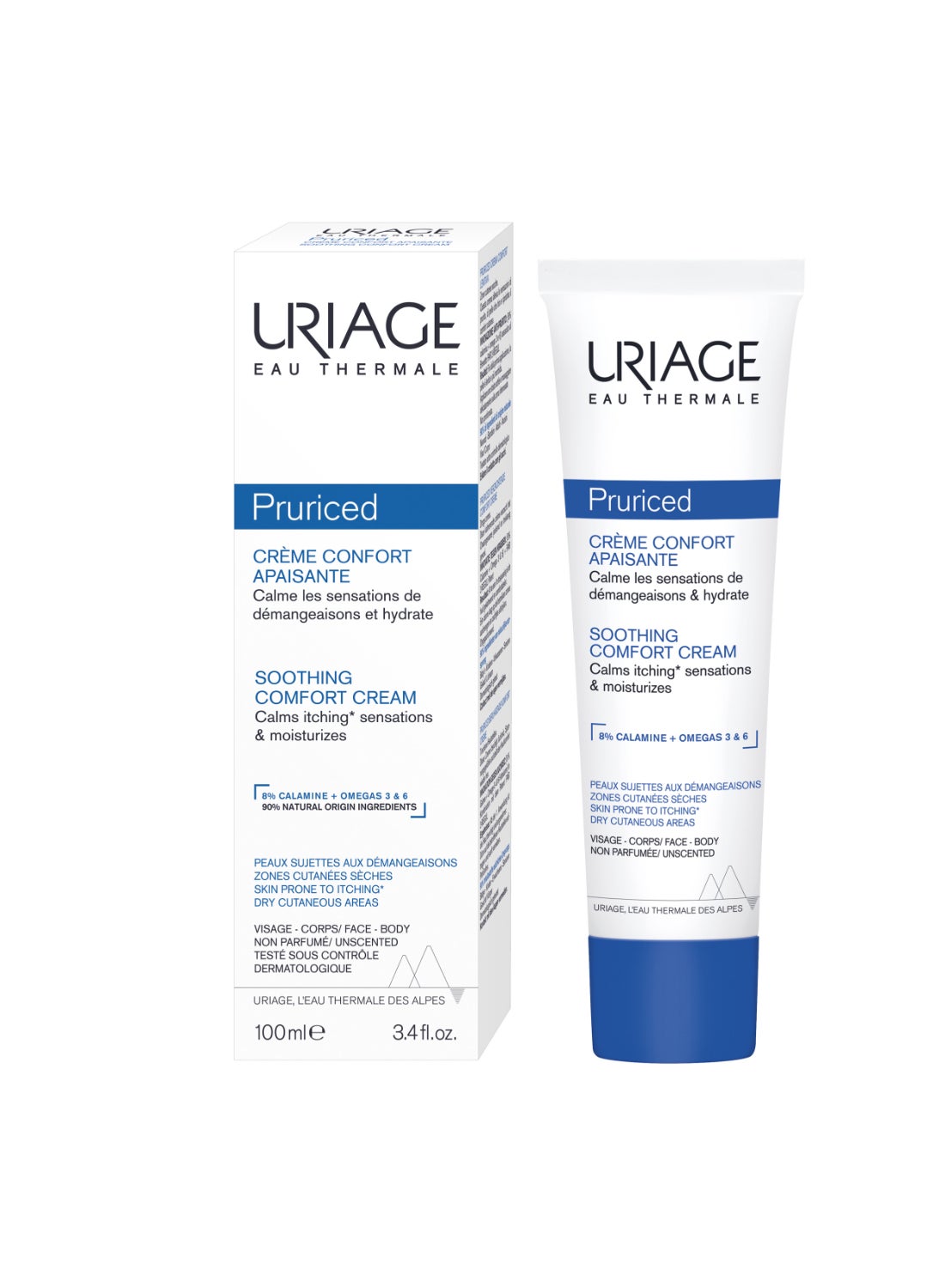 Pruriced Soothing Face And Body Cream Alpine Thermal Water | For Itch Relief Dry Irritated And Sensitive Skin 100ml - image 2