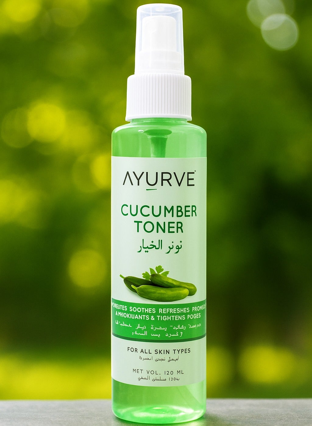 Cucumber Toner – Hydrating & Pore-Tightening Facial Mist – Soothes, Refreshes & Balances Skin – 120ml – For All Skin Types
