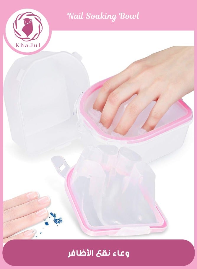 Nail Soaking Bowl Nail Art Polish Remover Soak Hand Bowl Manicure Spa Soaker Acetone Safe