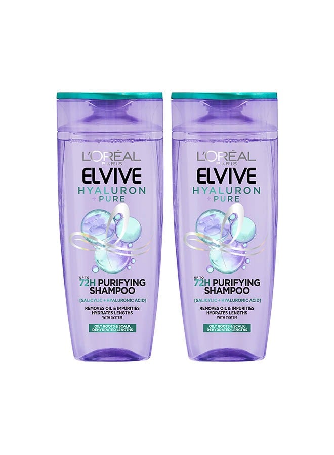 Elvive Hyaluron Pure Shampoo 400ml x 2