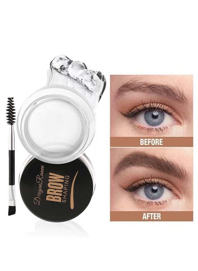 Brow Shaping - Professional Waterproof Eyebrow Gel With Flexible Brush Styling Kit, Brows Soap Eyebrow Styling Wax for Lamination Effect, Clear Eye Brow Gel Waterproof & Long Lasting
