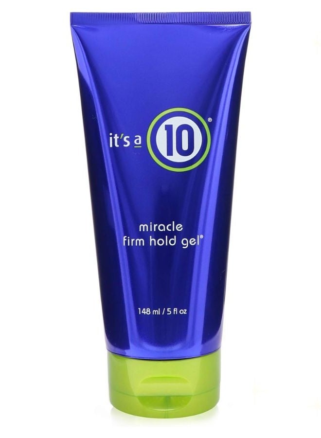 Miracle Firm Hold Gel, Soft hold hair gel, Natural-looking hold, Emollient-rich styling product, Flexible hair styling option 5 oz