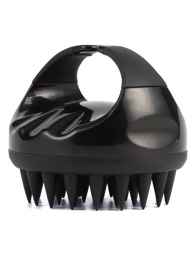 Hair Scalp Massager Shampoo BRush With Soft Silicone Bristles Black 9X 4 X 8CM
