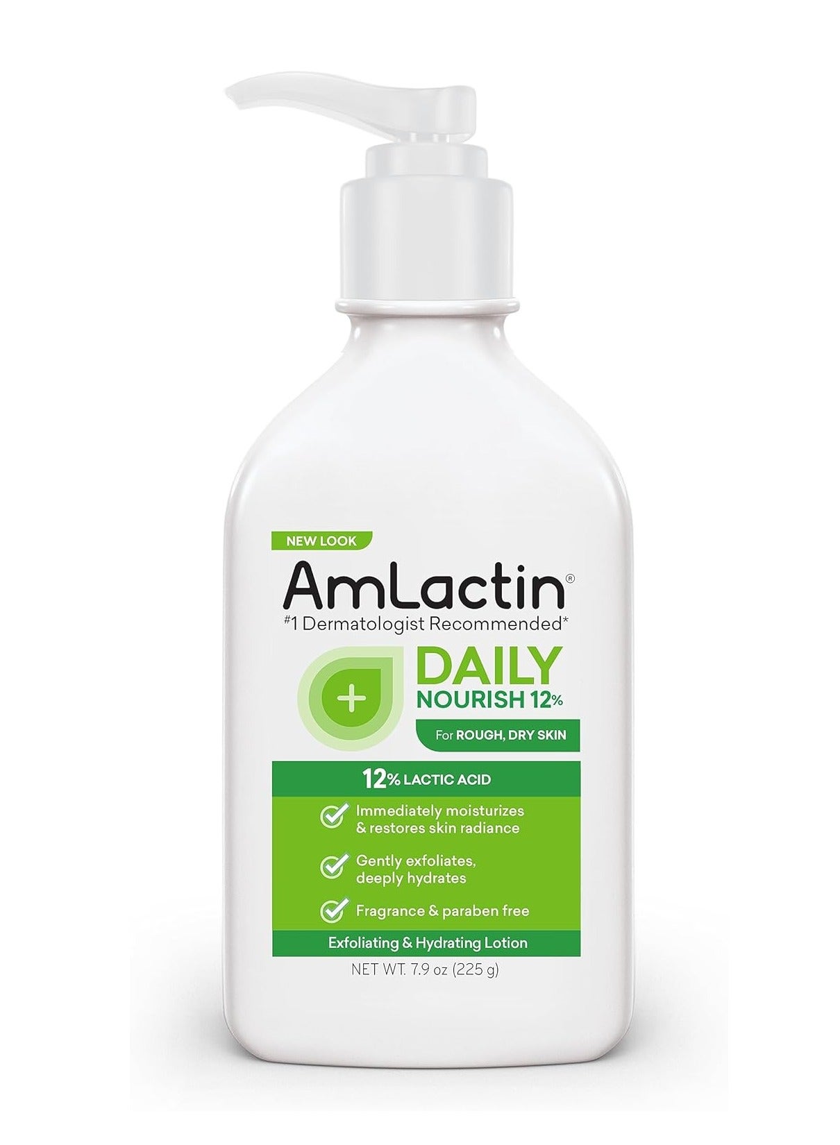 Daily 12% Lactic Acid Moisturizing Lotion Fragrance Free 7.9 oz 225 g