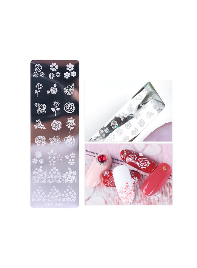 Nail Stamping Plates Nail Art Stamping Stamper Scraper Tool for Professional Manicure and Pedicure Perfect Stencil for Beautiful Nail Designs in Salons and at Home Nail Art Templates