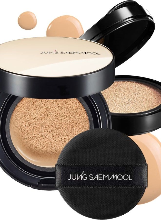 Essential Skin Nuder Cushion Foundation (Light) by JUNGSAEMMOOL Beauty | Refill Included | Natural Finish | Buildable Coverage/Artist Brand