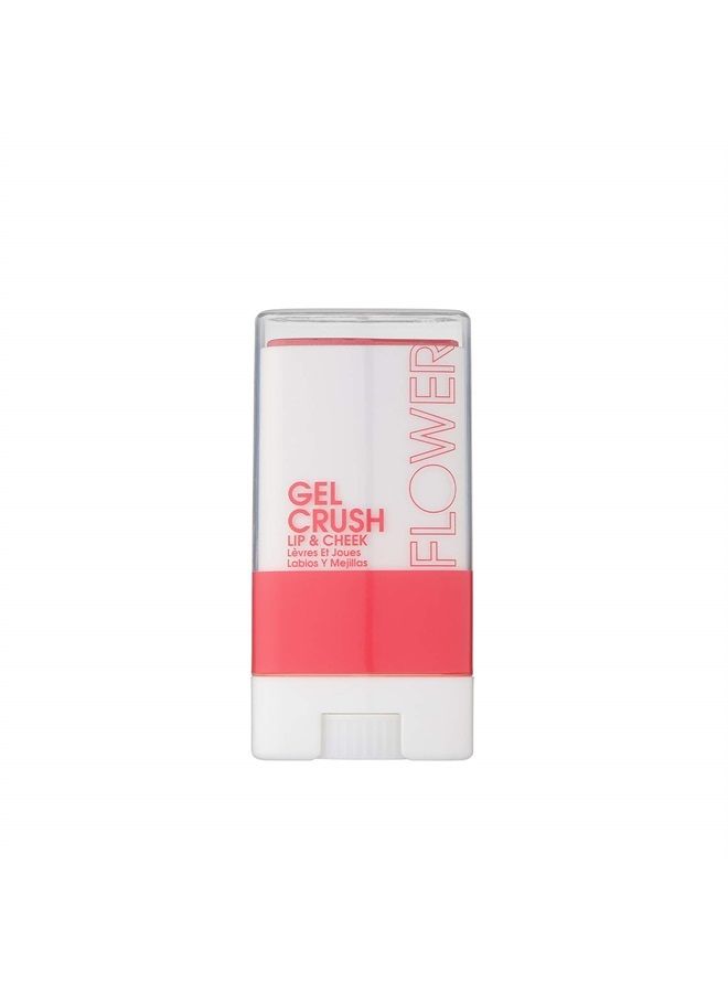 Flower Beauty Lip & Cheek Gel Crush | Cream Blush and Lips Tint in One Portable Multistick | Hydrating Burst of Color | (Raspberry)