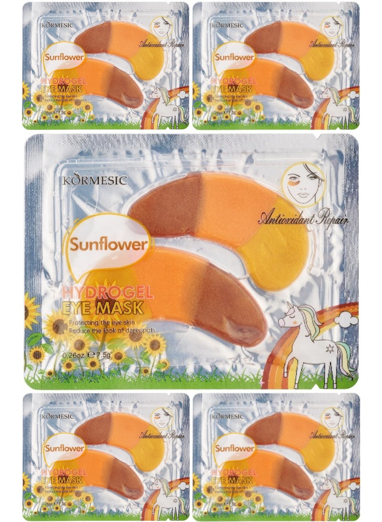 5pcs-Sunflower Hydrogel Eye Mask 7.5g