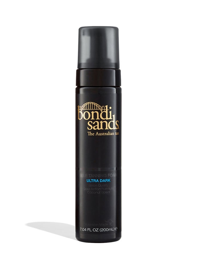 Self Tanning Foam Ultra Dark 200ml | Streak-Free Instant Deep Bronze Self Tan Mousse | Long-Lasting Lightweight Ultra Dark Self Tanner for Body | Vegan & Cruelty-Free Sunless Tanning Foam