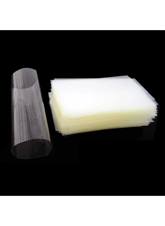 200PCS Clear PVC Heat Shrink Wrap Bands for Lip Balm Tubes Chapstick Lip Balm