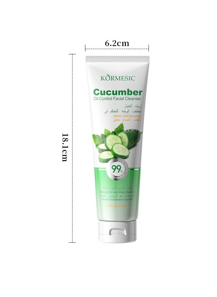 Cucumber Oil-Control Facial Cleanser - Refreshing & Gentle Cleansing 150ml