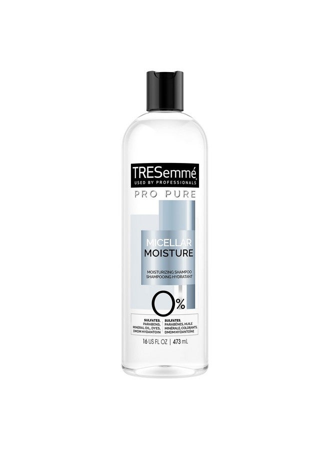 TRESemme Pro Pure Micellar Moisture Shampoo, Paraben and Dye Free, Daily Moisture for Dry, Dull Hair, Unisex, 16 fl oz