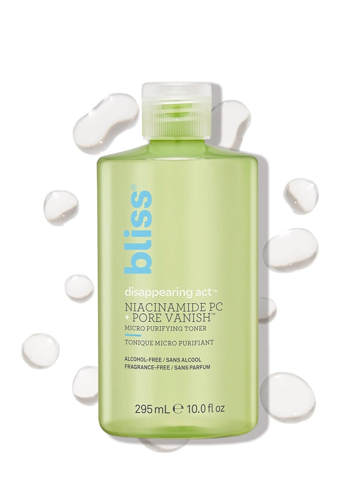 Disappearing Act Niacinamide Toner Pore Vanish Complex Purifies Pores All Skin Types Fragrance Free Clean Cruelty Free Vegan 295 ml