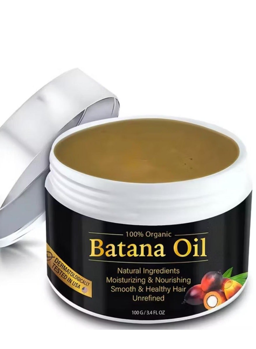 Raw Batana Oil for Hair Growth by Dr. Sebi Organic Raw Honduras Oil Paste, 100% Pure and Natural, Botana Prevents Hair Loss, Eliminates Split Ends for Men & Women