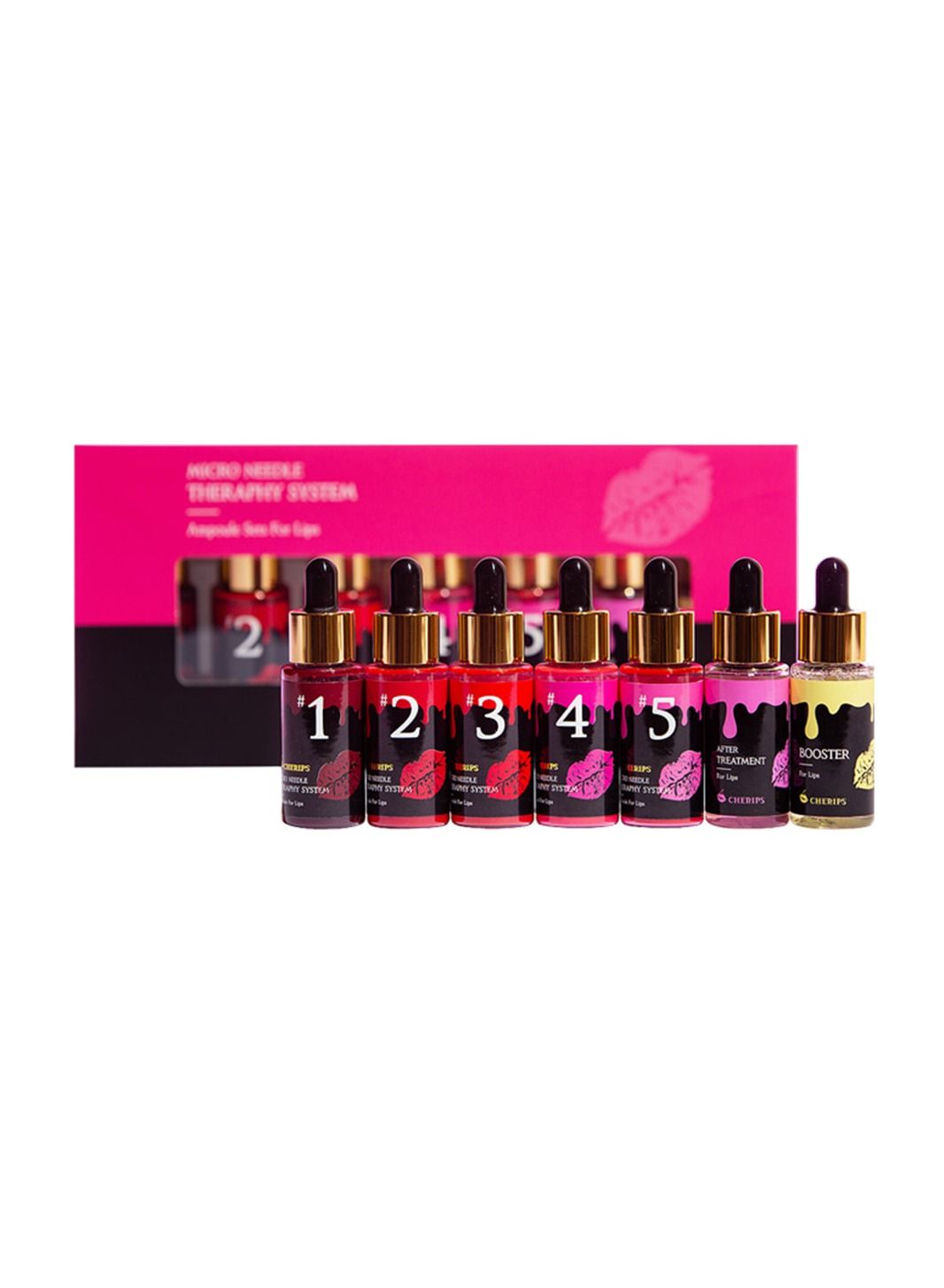 Lip cherips ampoules stayve Lip coloring pigments 5pcs 1 aftercare 1 booster for your lips care