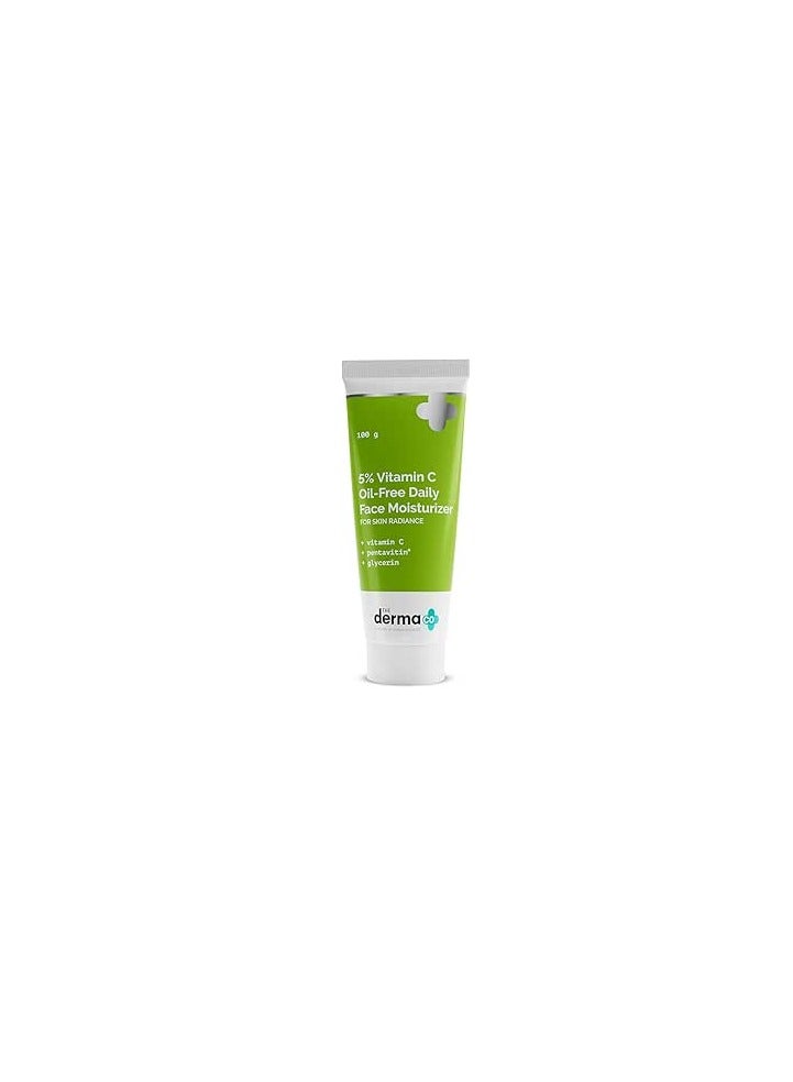 5% Vitamin C Oil-Free Daily Face Moisturizer with Pentavitin & Glycerin for Skin Radiance, Hydration & Glow | For Oily, Combination, Dull & Dehydrated Skin | For Men & Women– 100g