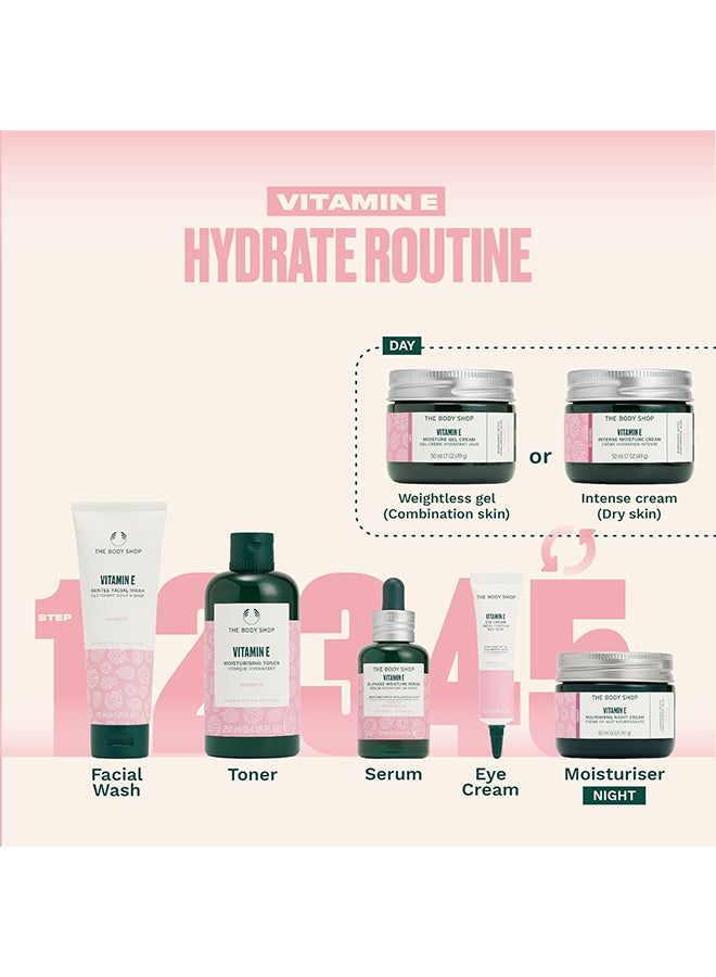 Vitamin E Gel Cream for Combination Skin | 48hr Hydration, Lightweight & Fast Absorbing Face Moisturizer | Non-Greasy with Hyaluronic Acid & Vitamin E, 50ml - image 5