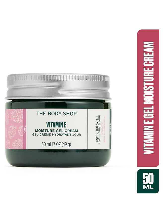 Vitamin E Gel Cream for Combination Skin | 48hr Hydration, Lightweight & Fast Absorbing Face Moisturizer | Non-Greasy with Hyaluronic Acid & Vitamin E, 50ml