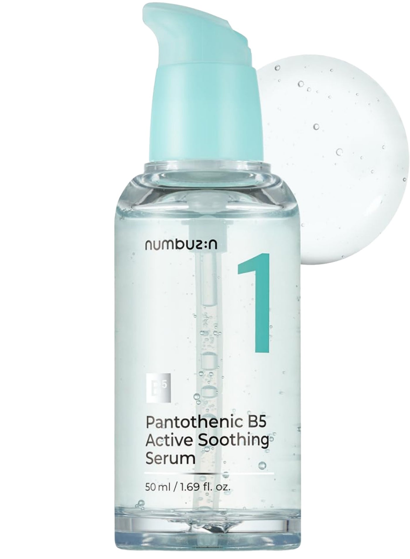 NUMBUZIN No.1 Pantothenic B5 Active Soothing Serum - Calming & Hydrating Formula for Sensitive Skin, 50ml