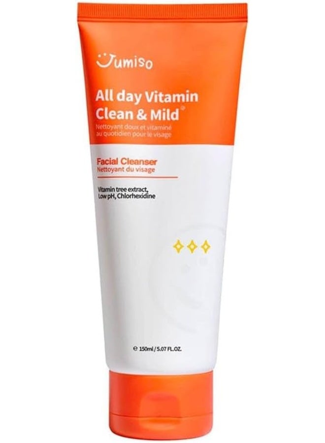 JUMISO All Day Vitamin C Clean Mild Vitamin Tree Brightening Facial Cleanser Vegan 150ml