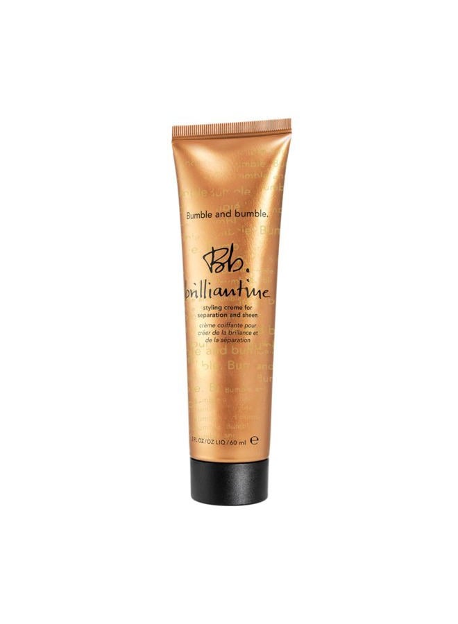 . Brilliantine Styling Cream | For Separation and Sheen | With Castor Oil, 2 Fl Oz