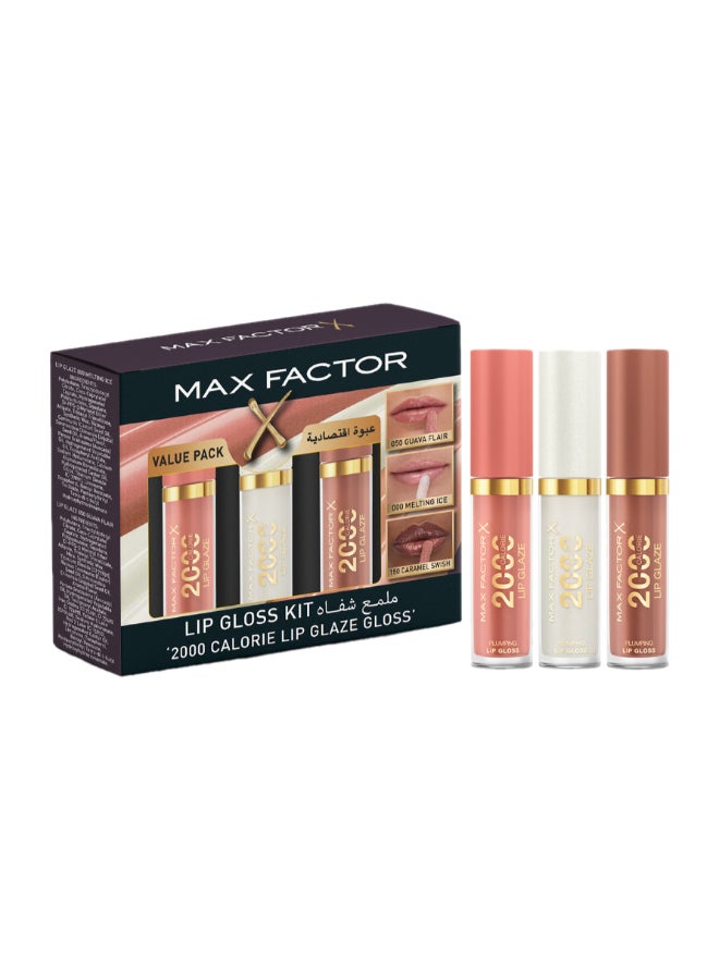 2000 Calorie Lip Glaze – Multicolour Triple