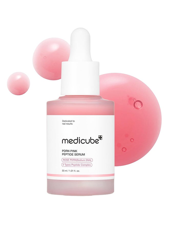 Salmon Dna Pdrn Pink Peptide Serum, Pink Glow Serum, Peptide, Niacinamide, Hydrating And Moisturizing And Firming, Uneven Skin Tone, Korean Skincare | 1.01 Fl.Oz. (1.01 Fl.Oz., Salmon Dna Pdrn)