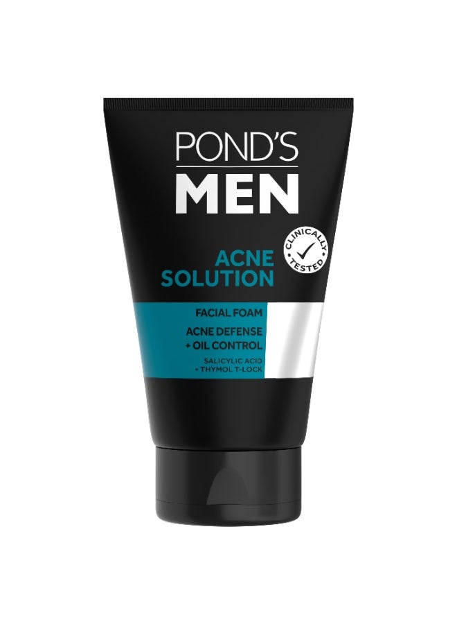 Men Acne Solution Facial Foam 100g
