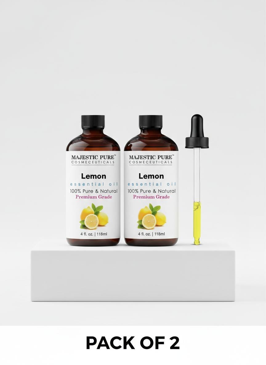 Lemon Oil, Therapeutic Grade, Premium Quality Lemon Oil, 4 fl. ozPack of 2