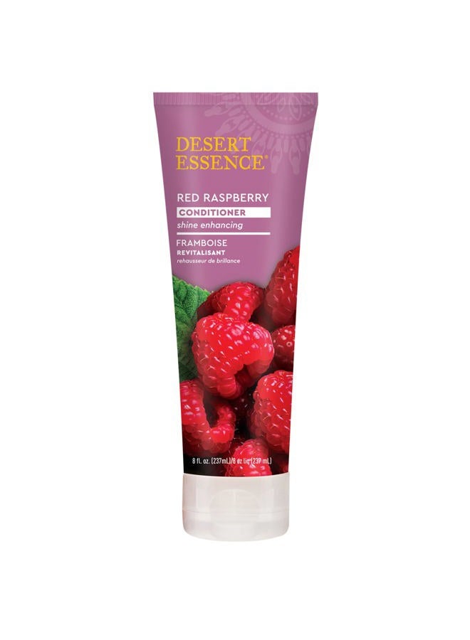 Red Raspberry Conditioner - 8 Fl Ounce - Shine Enhancing - Vitamin A & C - Smooth & Silky - Strengthing - Shea Butter - Calcium & Magnesium - Vitamin B5