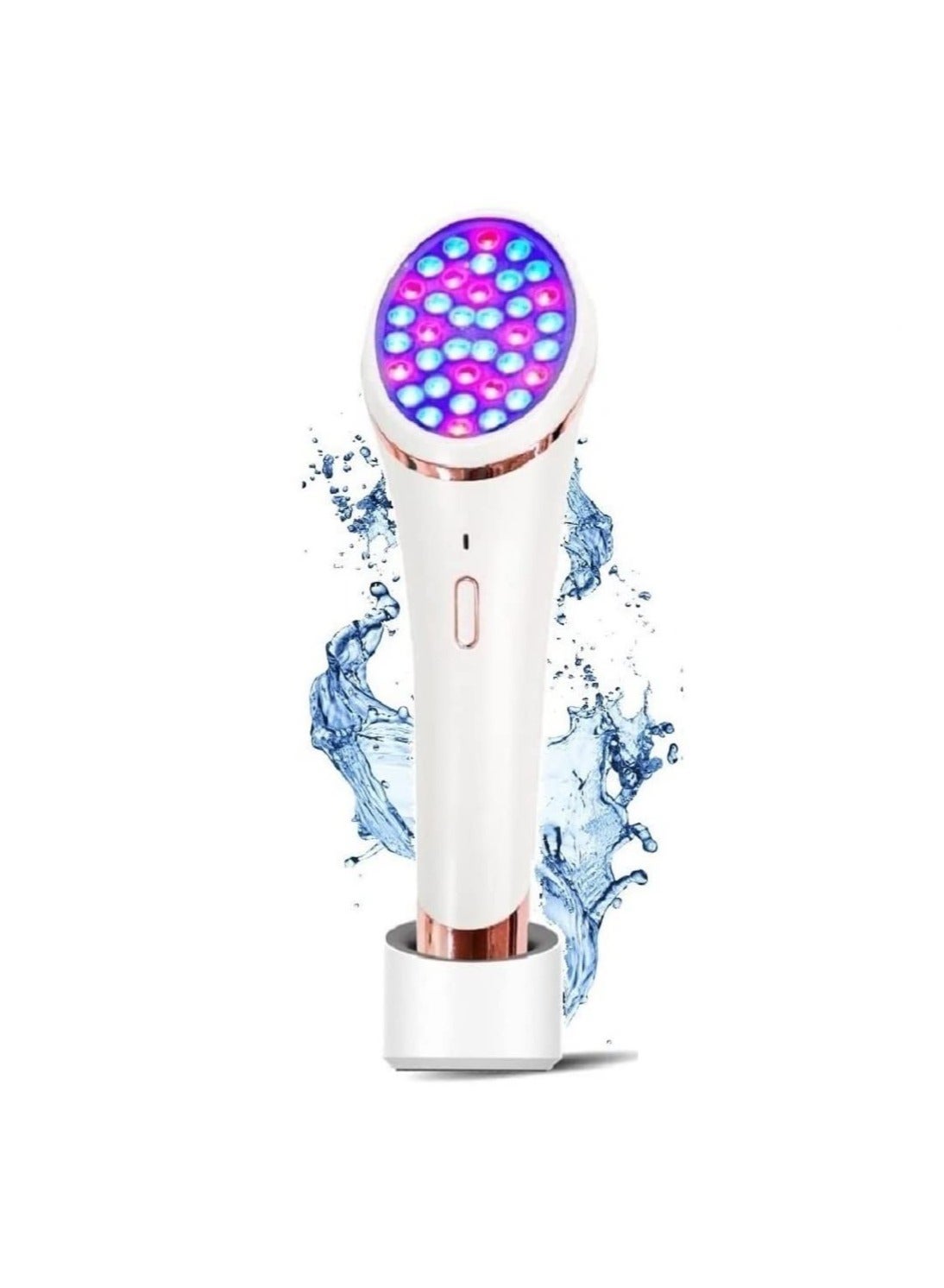 Wireless LED Light Therapy Facial Deivce, Red-Light-Therapy-for-Face, 2-IN-1 Red & Blue Facial Light, Automatic Contact Sensor, for Skin Care at Home Red Light Therapy Face Skin Rejuvenation Light