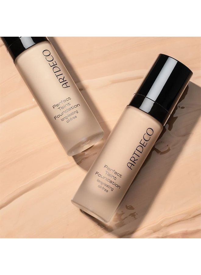 Perfect Teint Foundation, cool cashew N°32 (0.67 Fl Oz) – lightweight liquid formula provides medium to full coverage—without a mask-like effect, conceals imperfections, makeup, hyaluron, vega