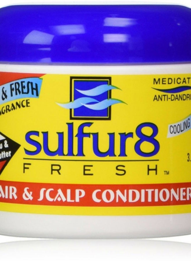 Sulfur8 Fresh Medicated Hair & Scalp Conditioner, 3.8 oz (Pack of 3)