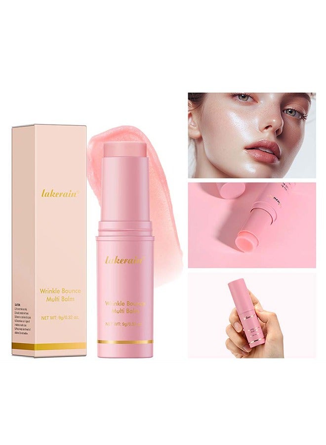 Wrinkle Bounce Multi Balm - Under Eye Cream - All-In-One Hydrating Balm Eye Cream Stick & Moisture Balm Stick - Wrinkle Cream for Women - Reduce Wrinkles & Moisturizing 9g