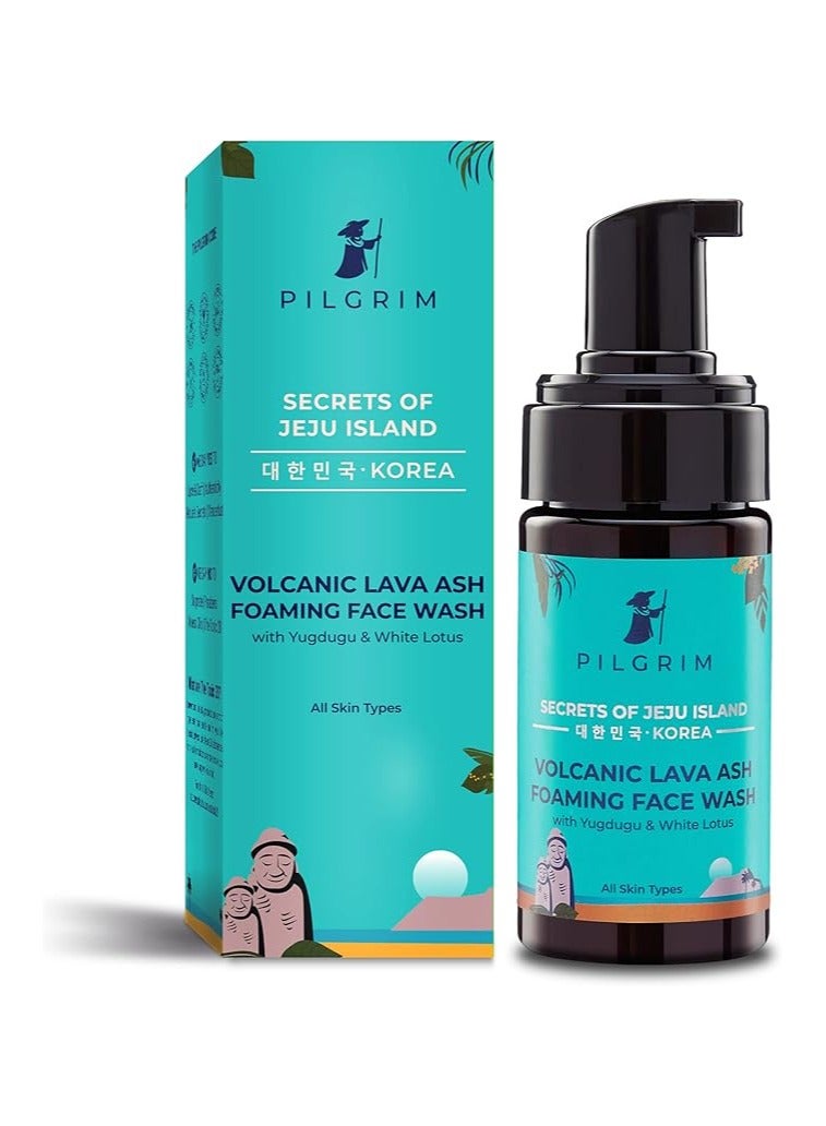 PILGRIM Korean Volcanic Lava Ash Foaming Face Wash 120 ml