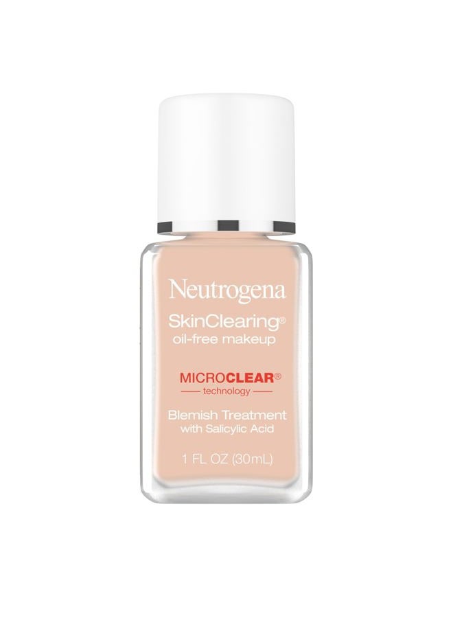 SkinClearing Oil-Free Makeup, Soft Beige 50, 1 Fl. Oz (Pack of 1)
