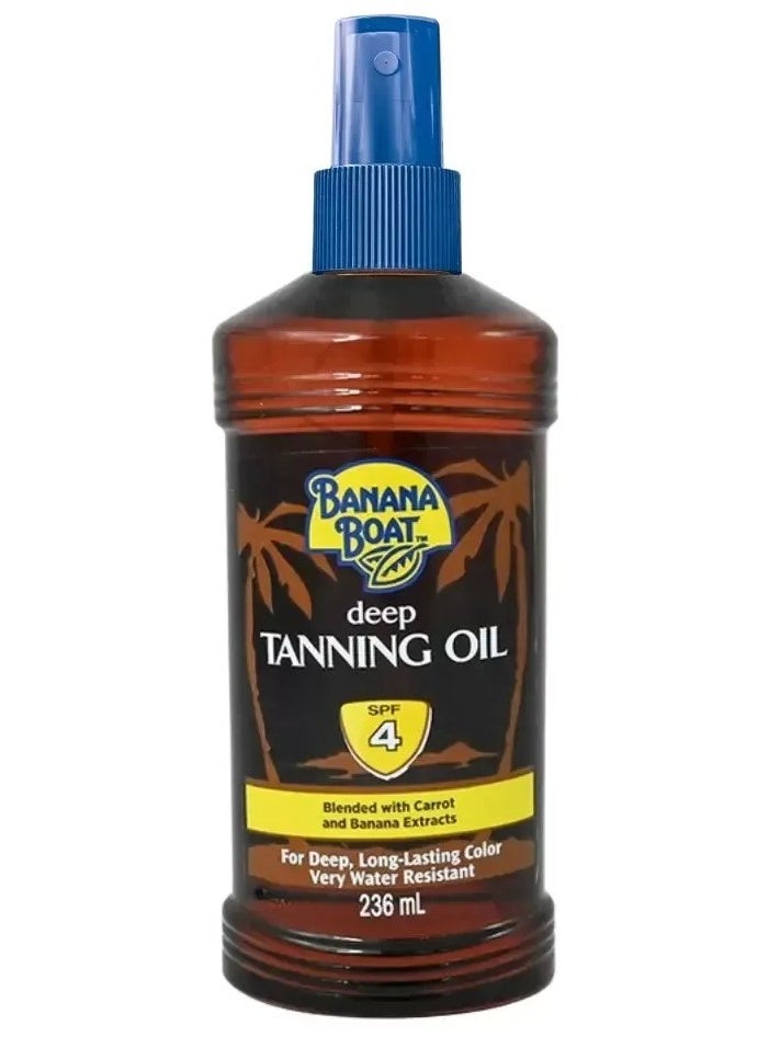 Spf 4 Deep Tanning Oil Blended With Carrot And Banana Extract 236 ML