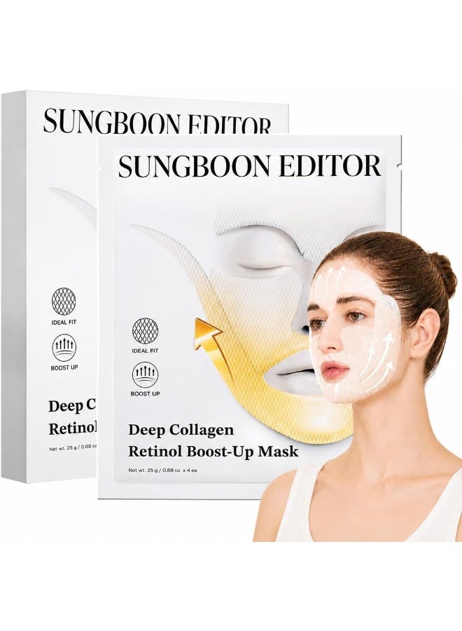 Deep Collagen Retinol Boost Up Mask Set 4pcs
