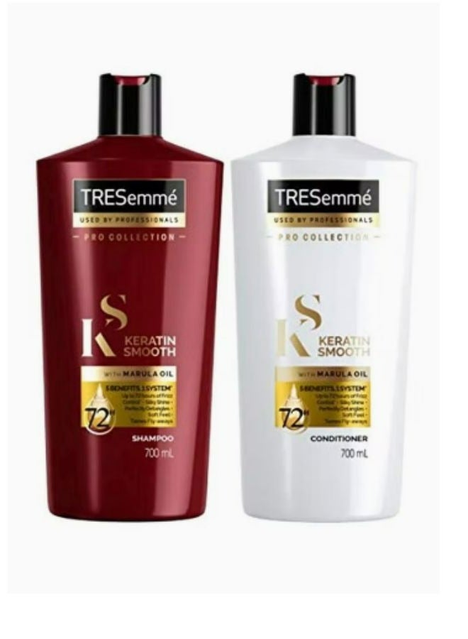 Pro Collection Keratin Smooth Shampoo And Conditioner Set 700 ML