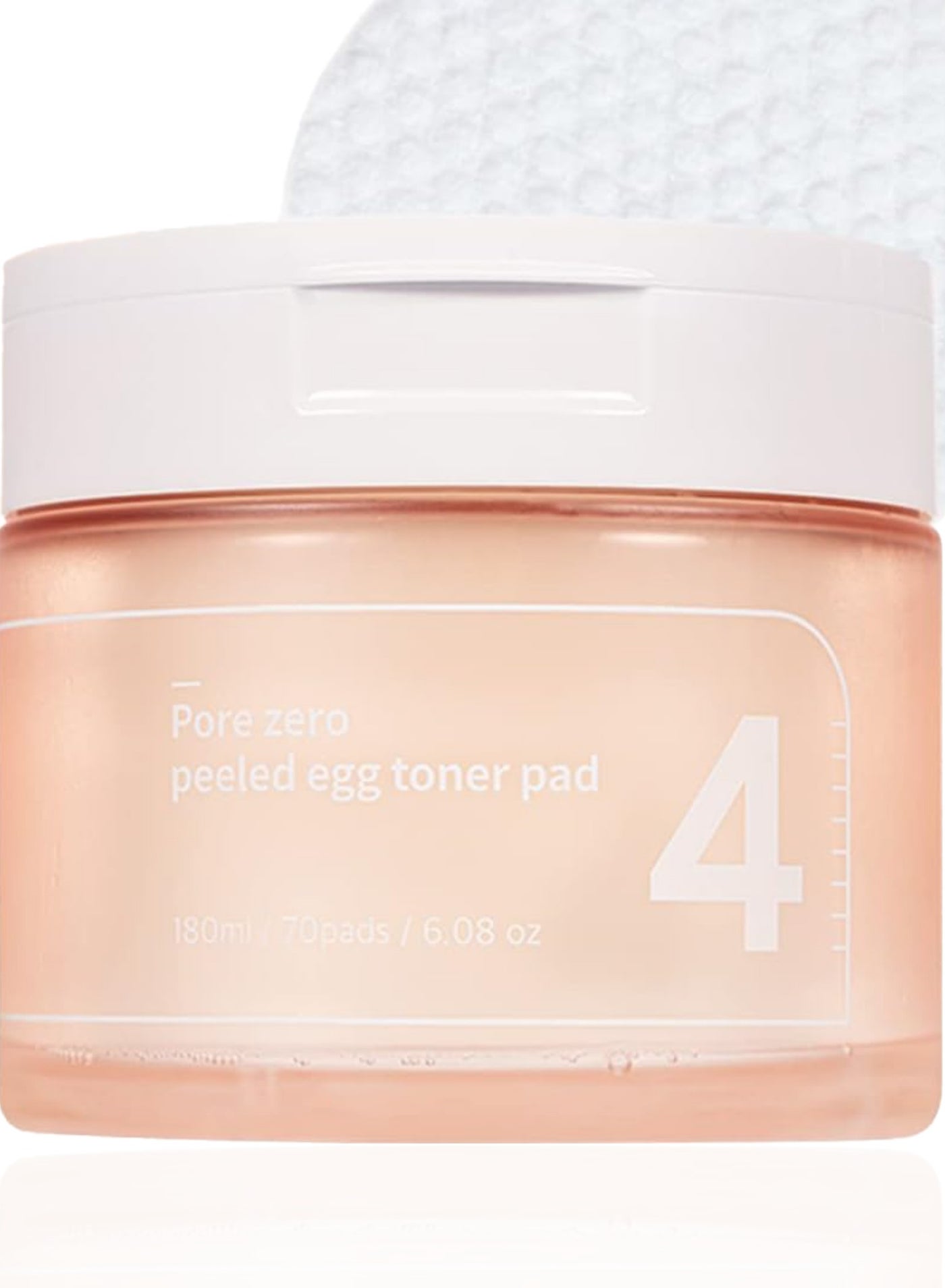 Numbuzin No. 4 Pore Zero Peeled Egg Toner Pads - 70 Purifying Compresses for Pore Refinement and Clear Skin