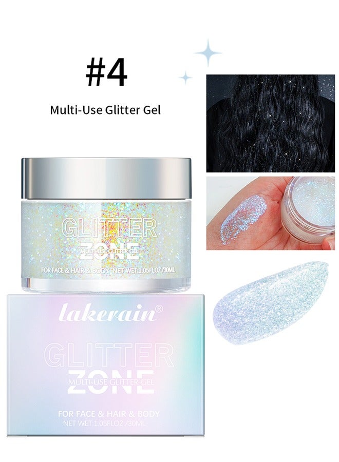 Holographic Body Glitter Gel For Body Face Hair And Lip No.04