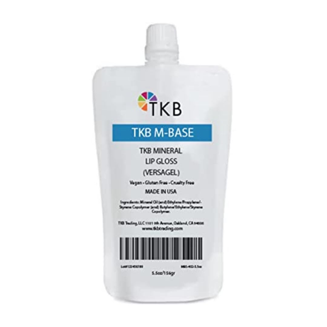 TKB Mineral Lip Gloss (M-Base) | Clear Versagel Base for DIY Lip Gloss, Made in USA (11 oz (2 of 5.5 oz bag))