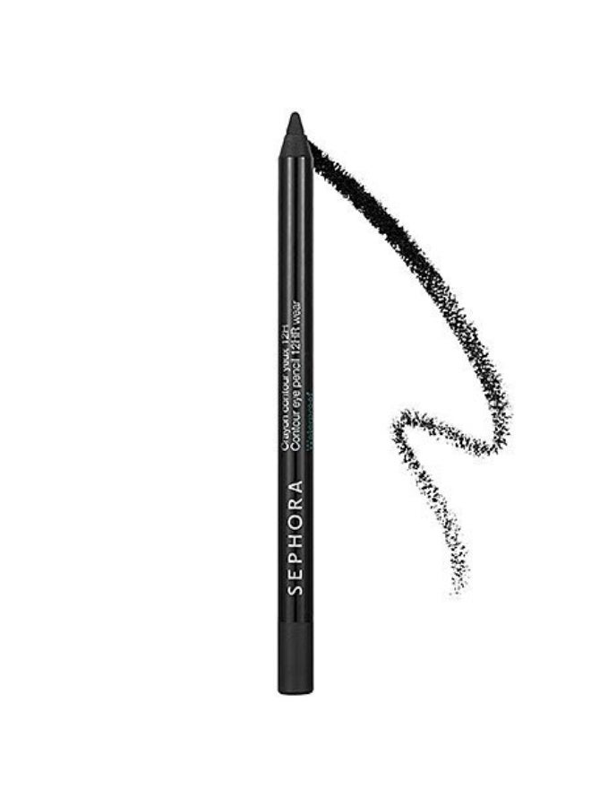 SEPHORA COLLECTION Contour Eye Pencil 12hr Wear Waterproof 0.04 Oz 01 Black Lace - Black
