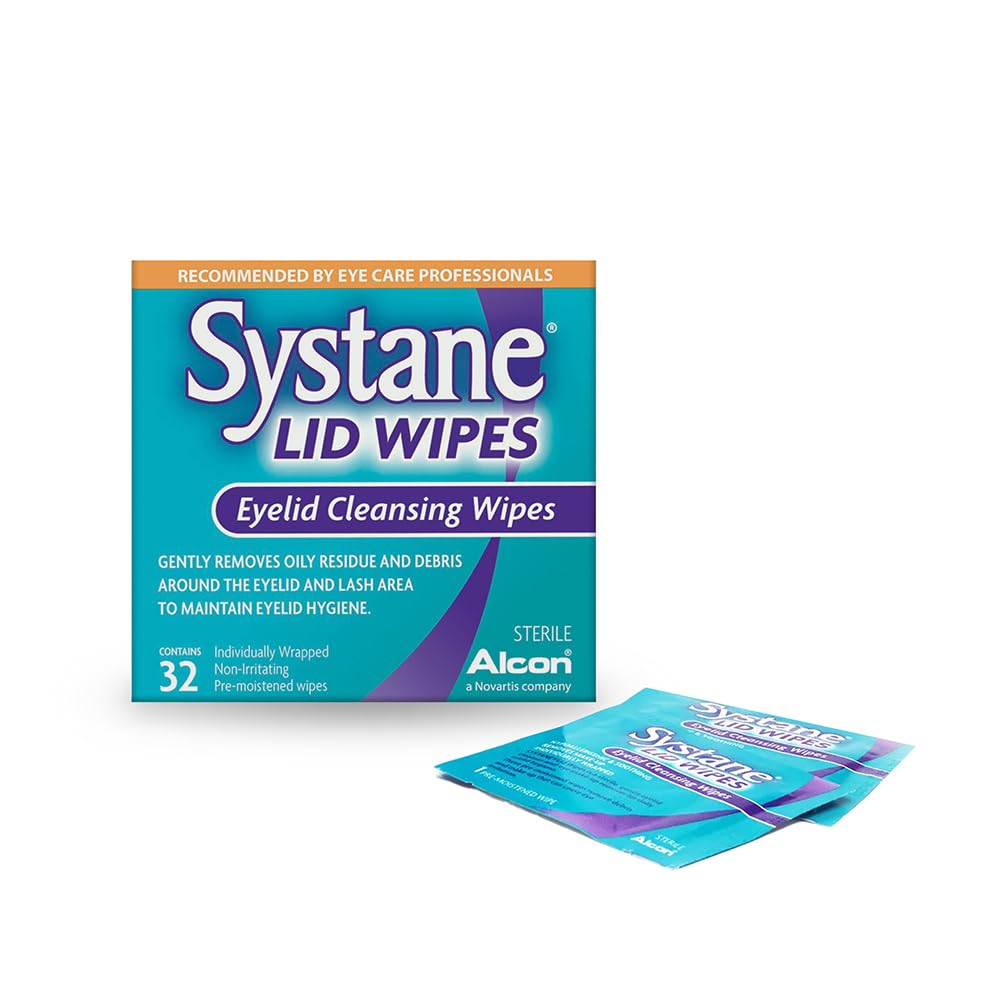 Systane Lid Wipes - Eyelid Cleansing Wipes - Sterile, Count of 32