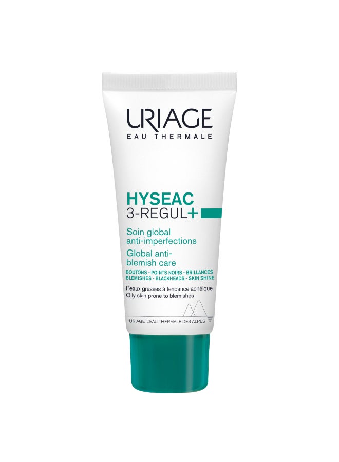 Hyseac 3 Regul Global | Anti-Blemish And Pore Refining Cream | For Oily Combination And Acne Prone Skin 40ml