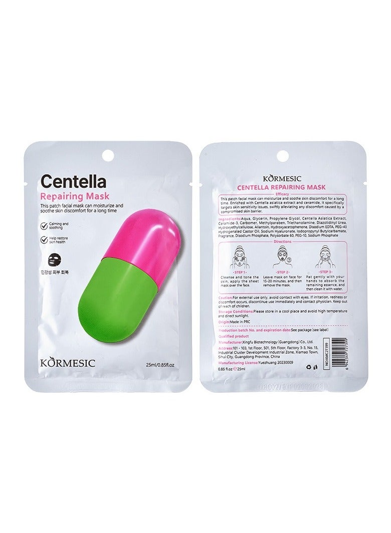 Centella Facial Mask 25ml-5 packs  - Soothing & Repairing